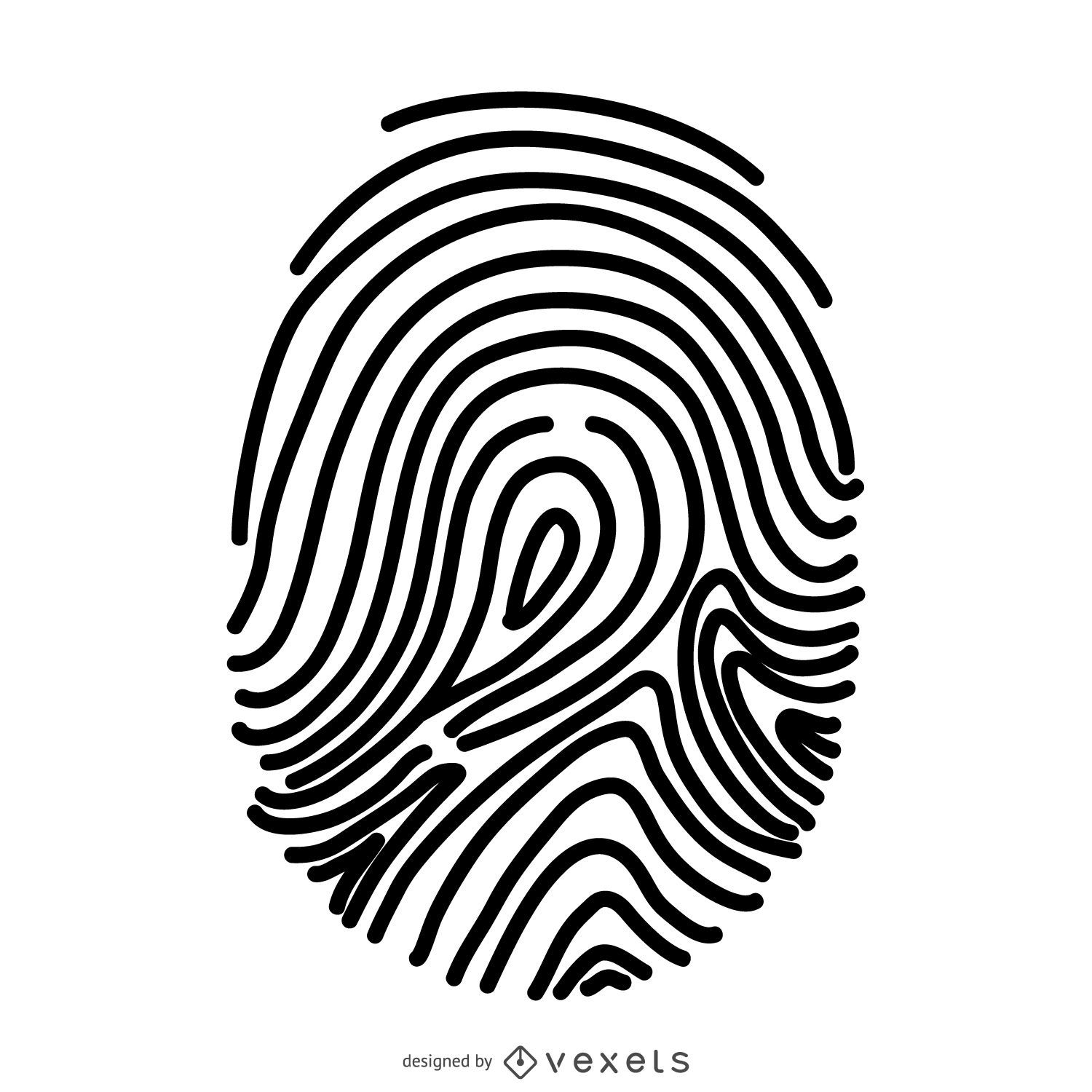 Detail Fingerprint Vector Png Nomer 19