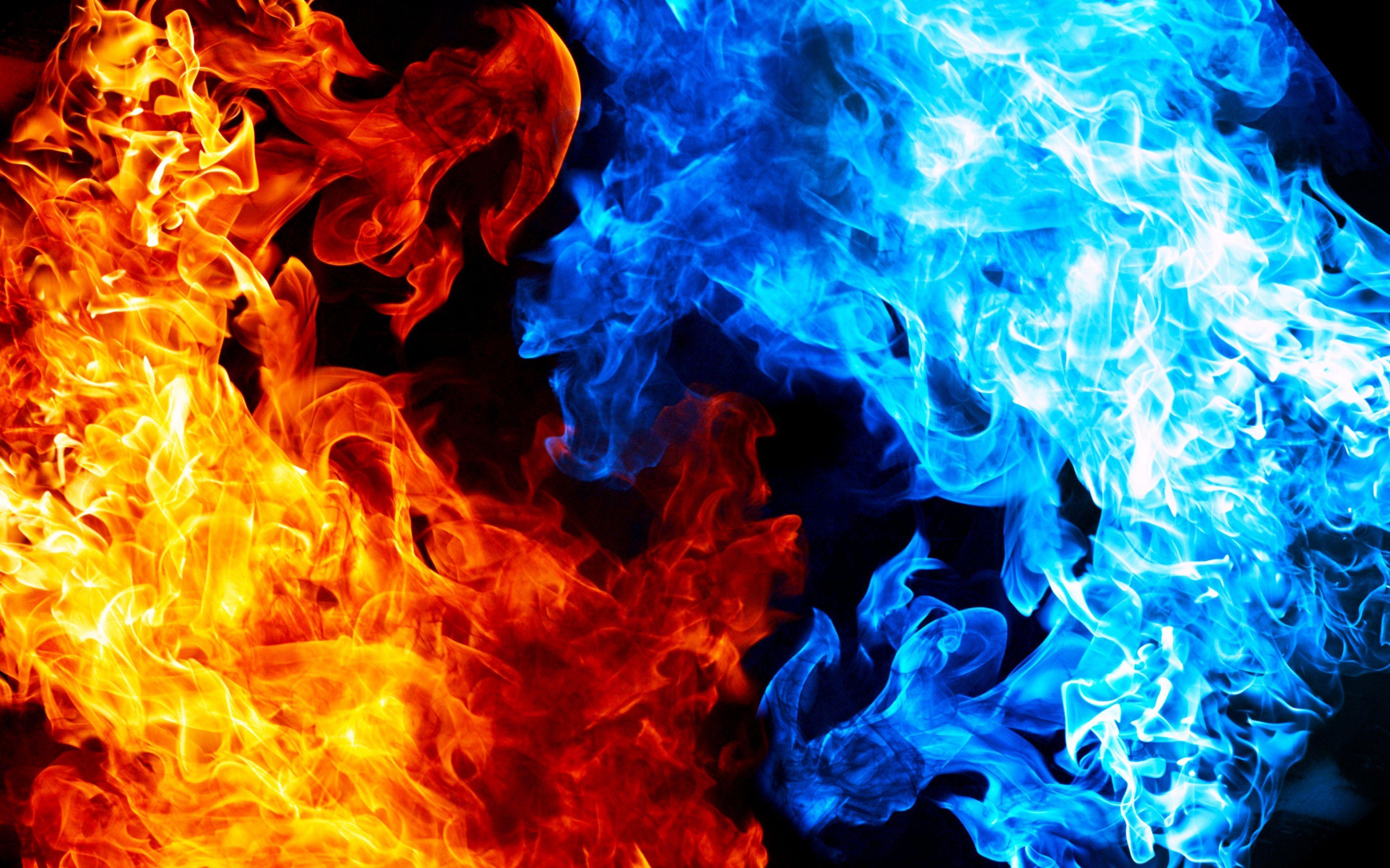 Detail Fire And Ice Wallpaper Nomer 2
