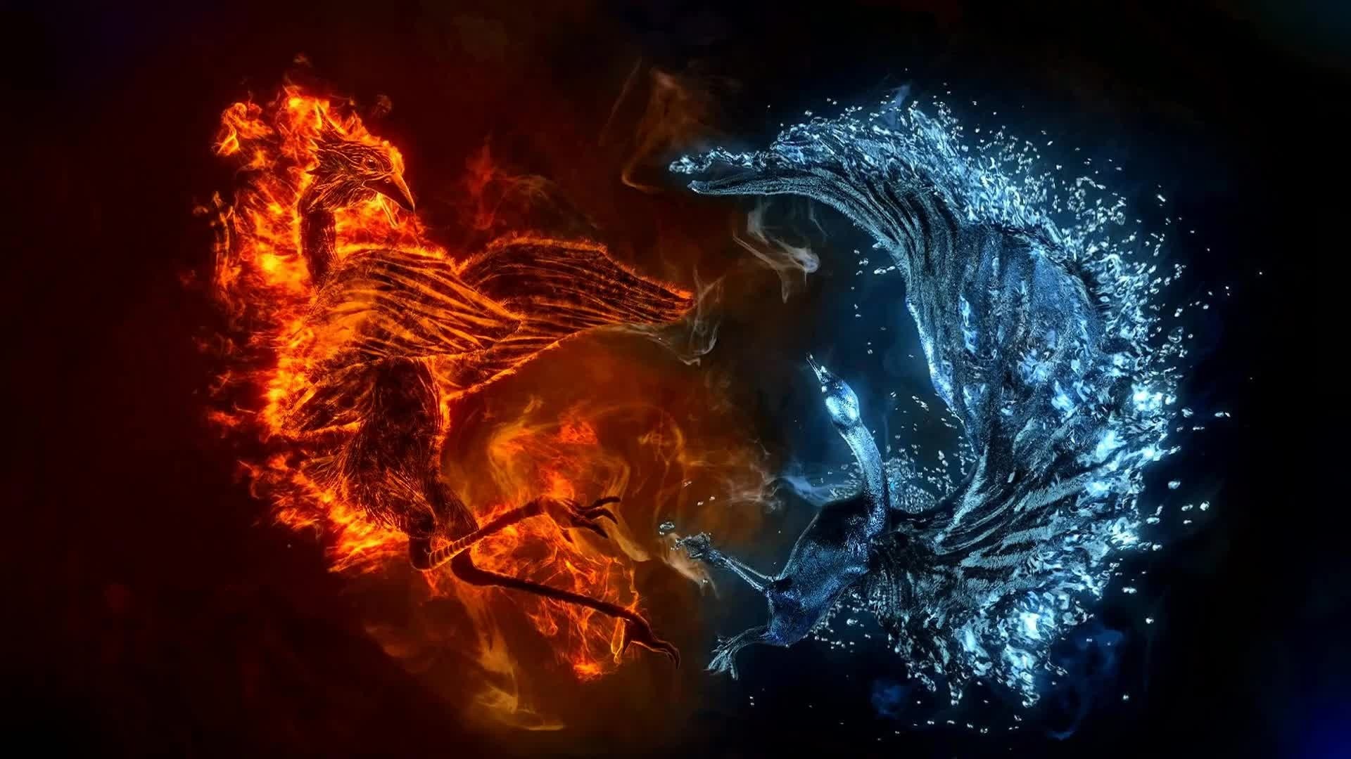 Detail Fire And Ice Wallpaper Nomer 13