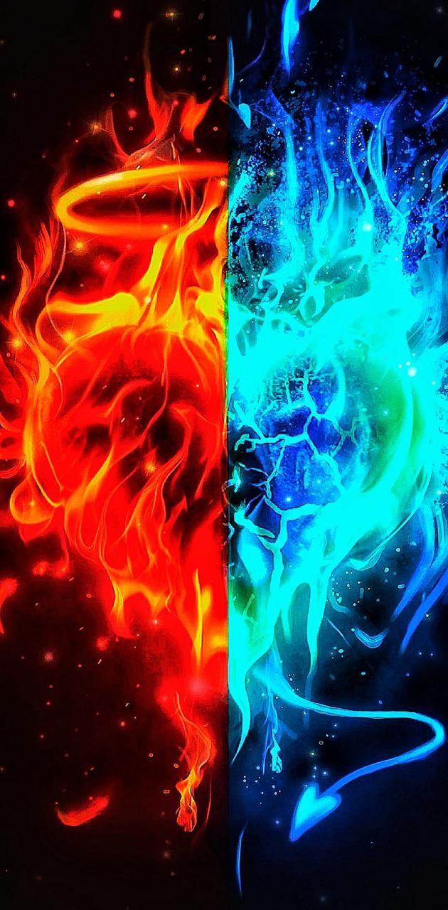 Detail Fire And Ice Wallpaper Nomer 20