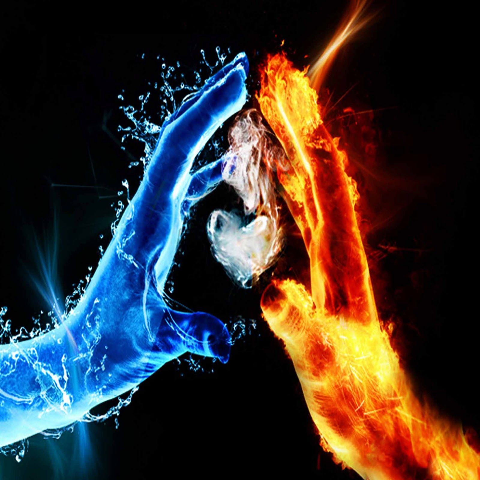 Detail Fire And Ice Wallpaper Nomer 5