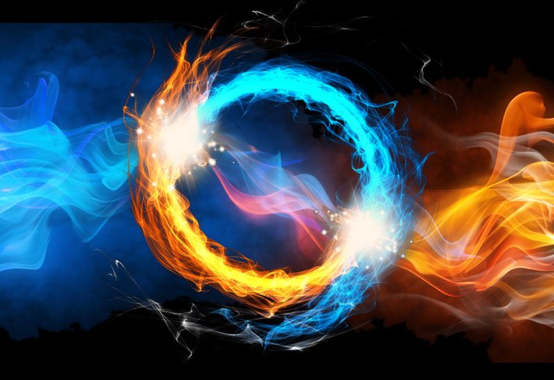 Detail Fire And Ice Wallpaper Nomer 40