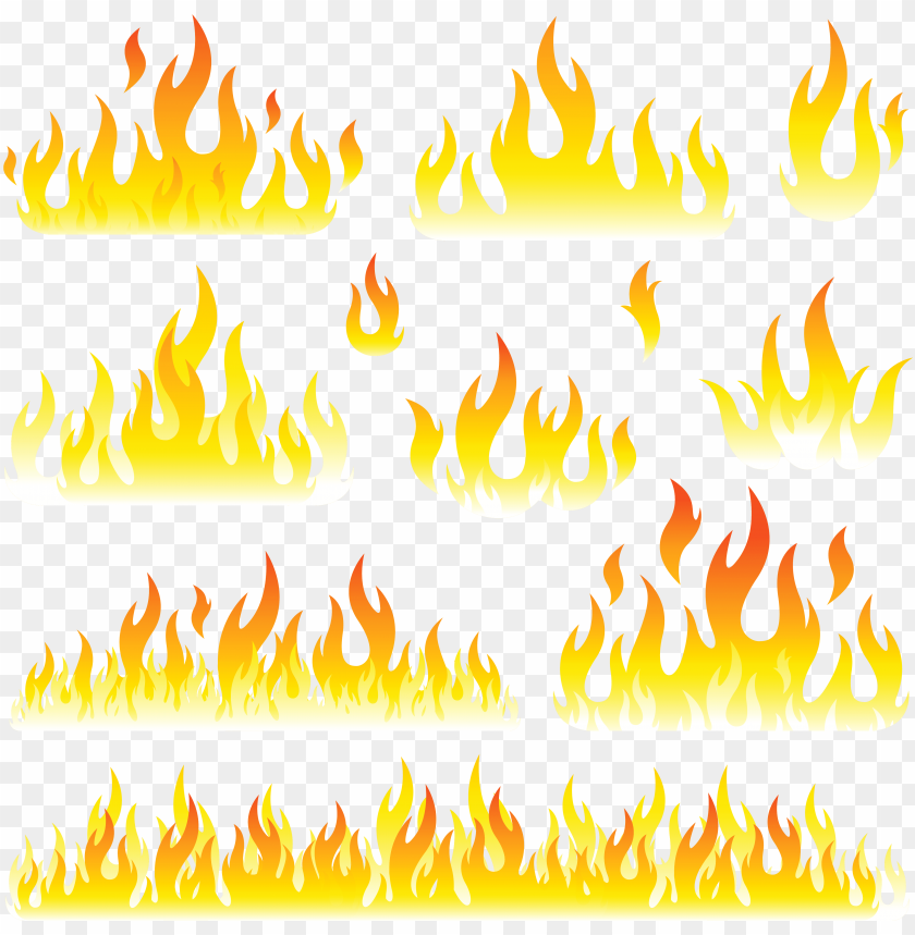 Detail Fire Clipart Transparent Background Nomer 20