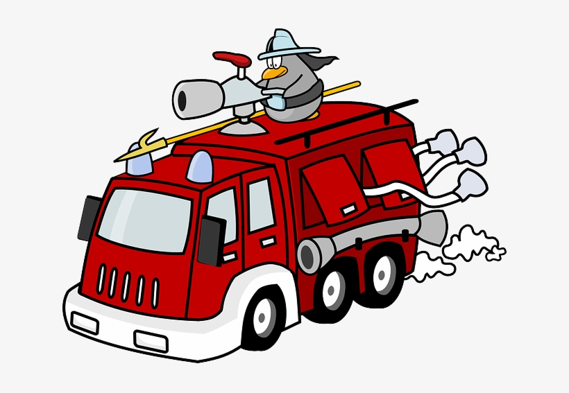 Detail Fire Engine Clipart Nomer 12