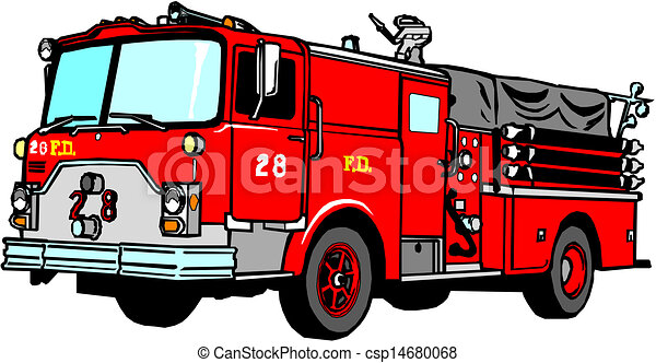 Detail Fire Engine Clipart Nomer 19