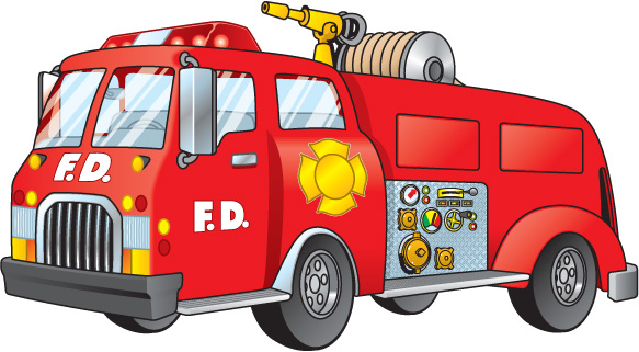 Detail Fire Engine Clipart Nomer 33