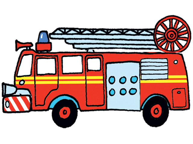 Detail Fire Engine Clipart Nomer 34