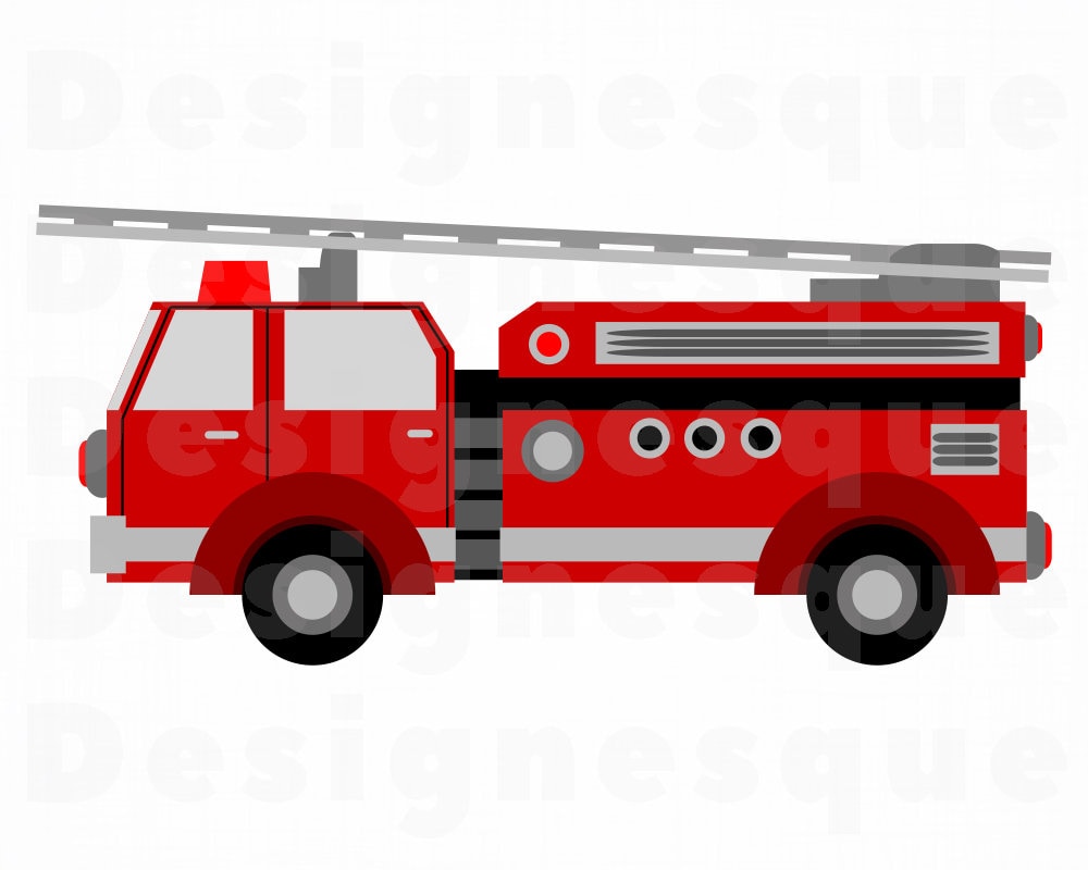 Detail Fire Engine Clipart Nomer 5