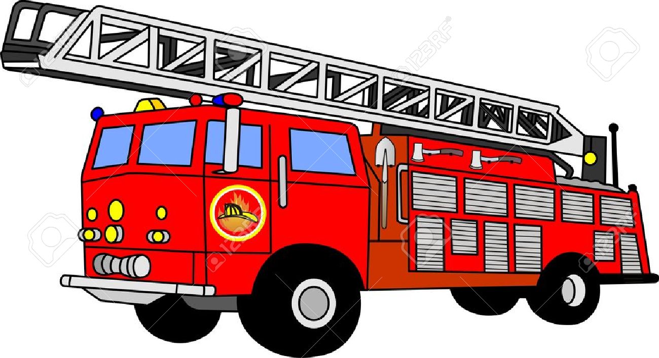 Detail Fire Engine Clipart Nomer 7