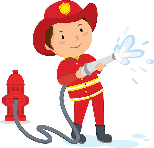 Detail Fire Fighter Clipart Nomer 9