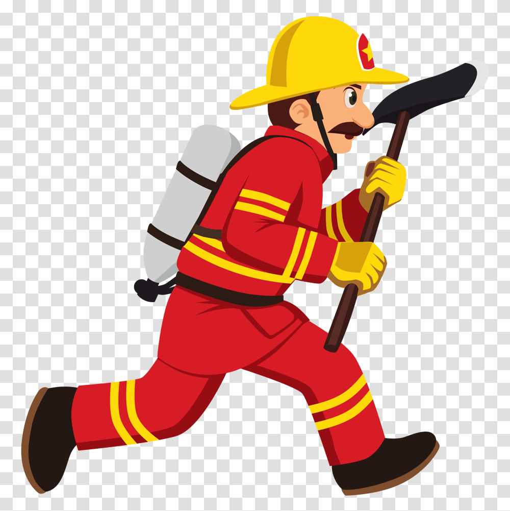 Detail Fire Fighter Clipart Nomer 10