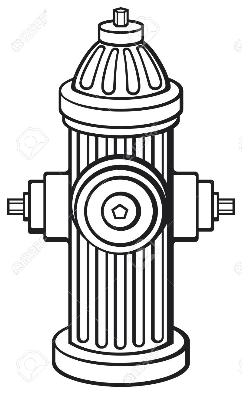 Detail Fire Hydrant Clip Art Nomer 14