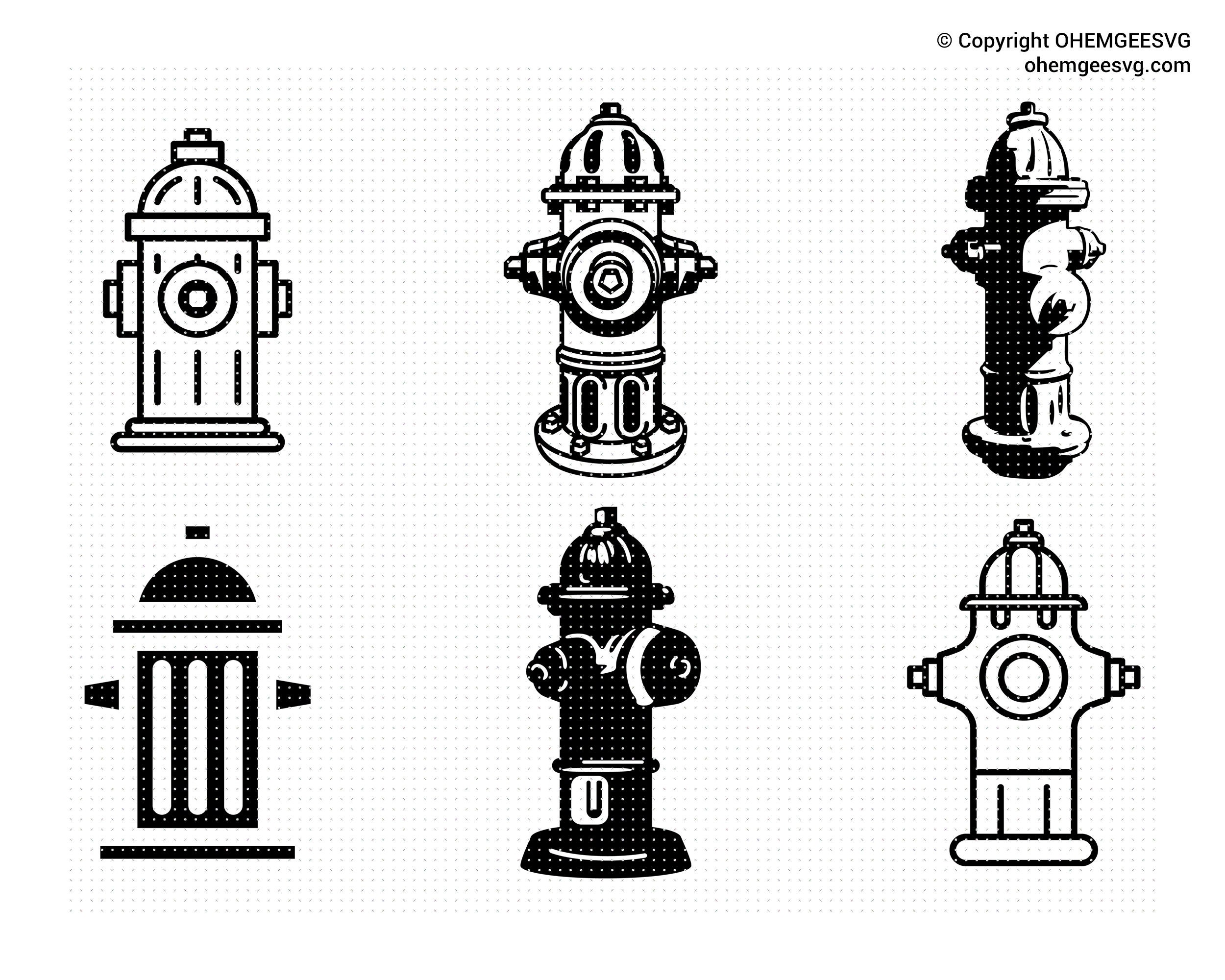 Detail Fire Hydrant Clip Art Nomer 16