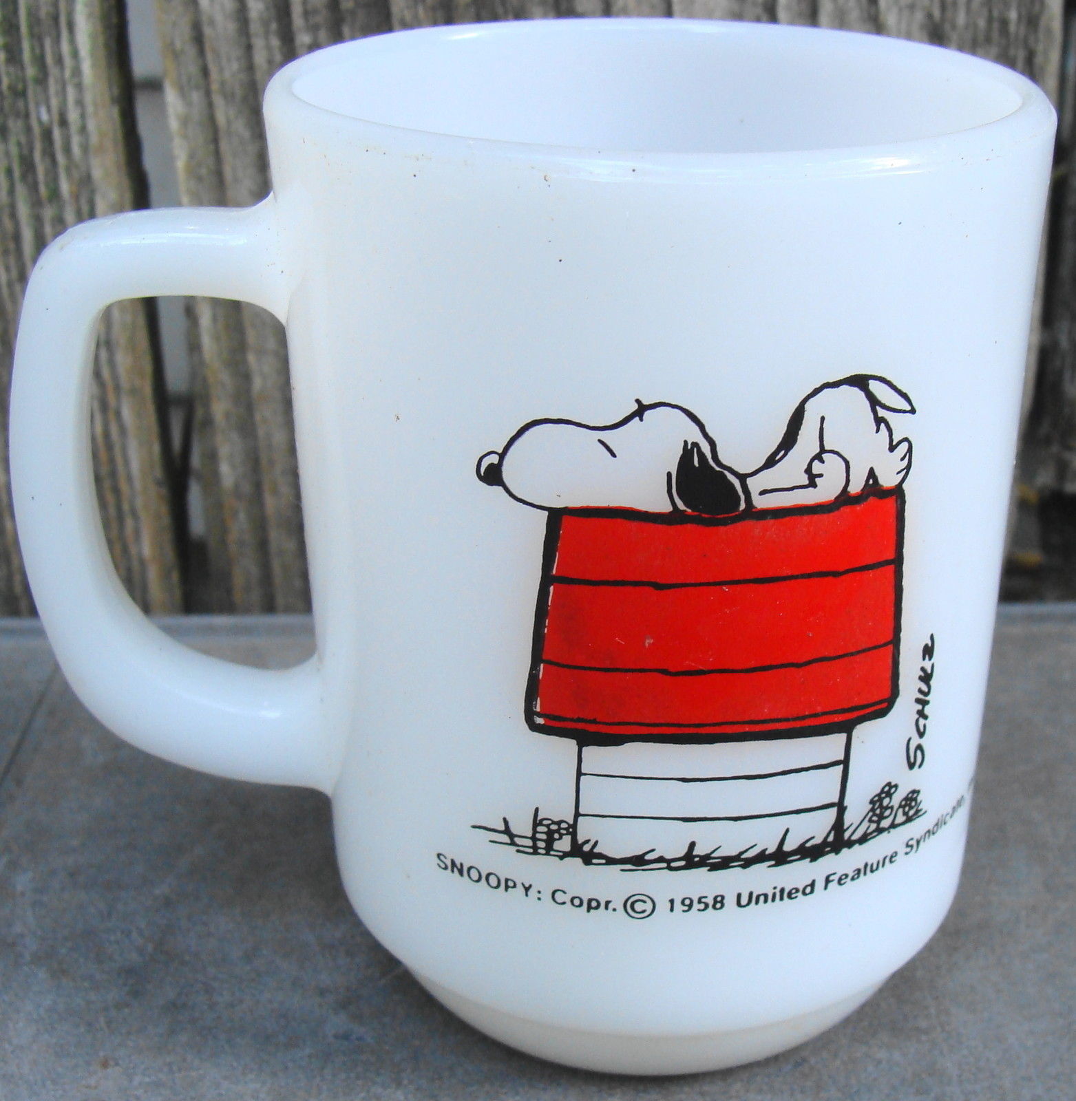 Detail Fire King Snoopy Mug Nomer 13