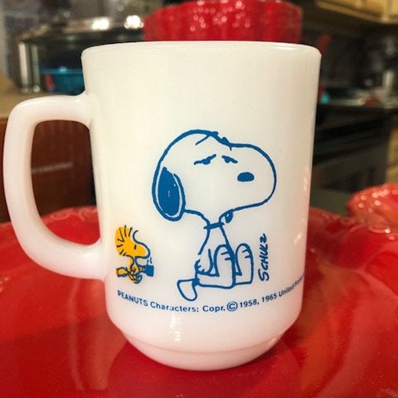 Detail Fire King Snoopy Mug Nomer 21