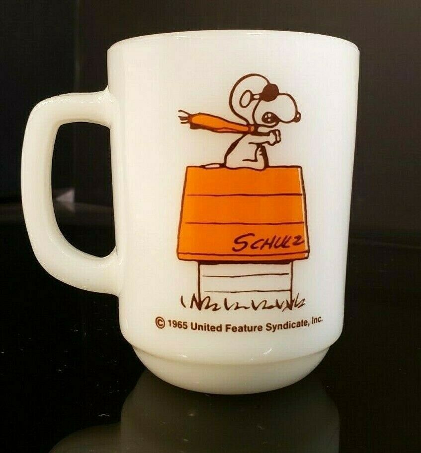 Detail Fire King Snoopy Mug Nomer 29