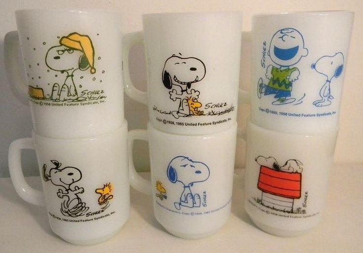 Detail Fire King Snoopy Mug Nomer 42