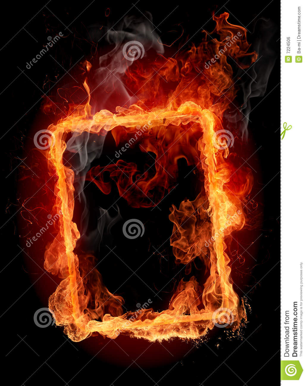 Detail Fire Photo Frame Nomer 4