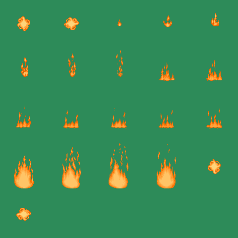 Detail Fire Sprite Sheet Png Nomer 39