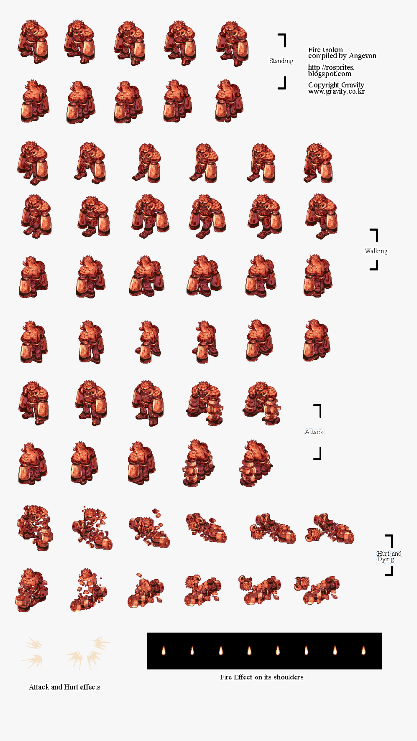 Detail Fire Sprite Sheet Png Nomer 46