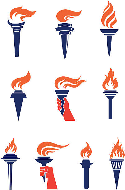 Detail Fire Torch Clipart Nomer 21