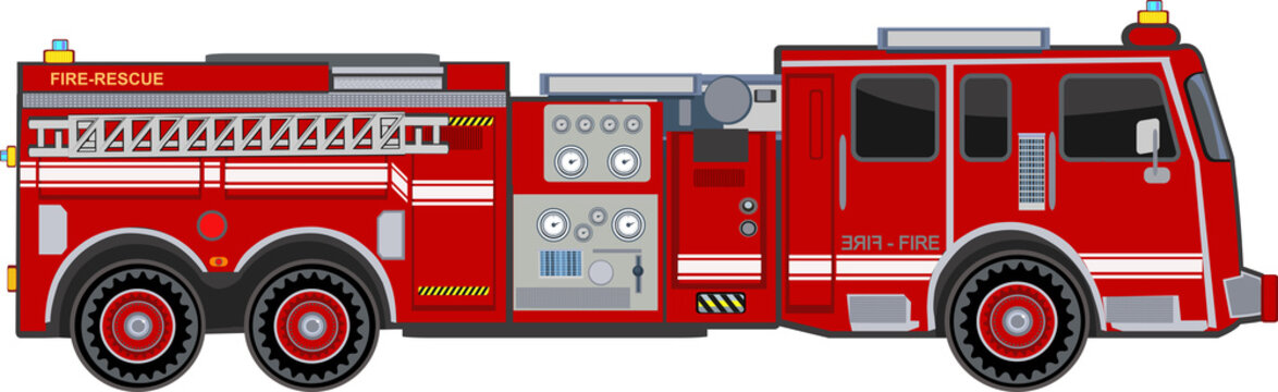 Detail Fire Truck Clip Art Free Nomer 39