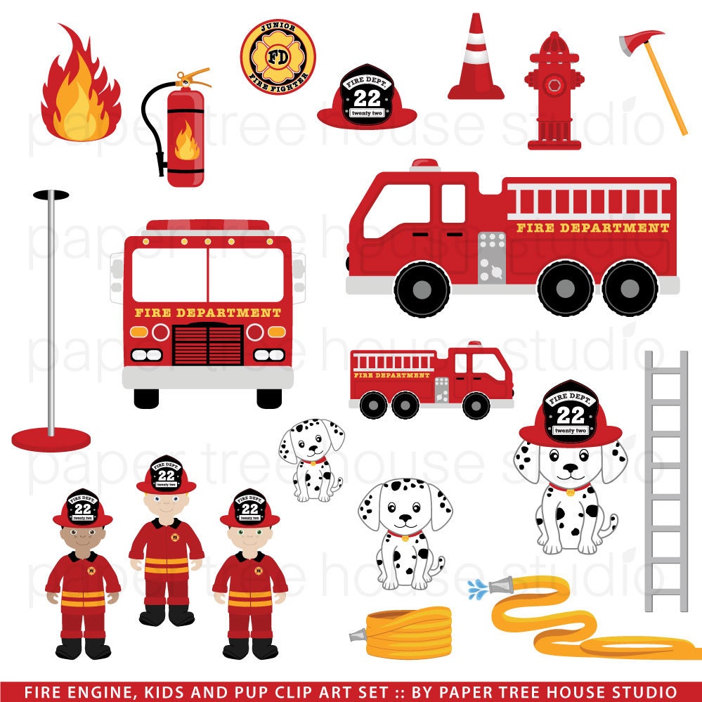 Detail Fire Truck Clipart Images Nomer 35