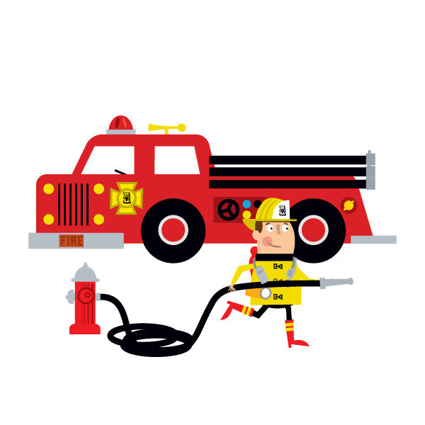 Detail Fire Truck Clipart Images Nomer 50