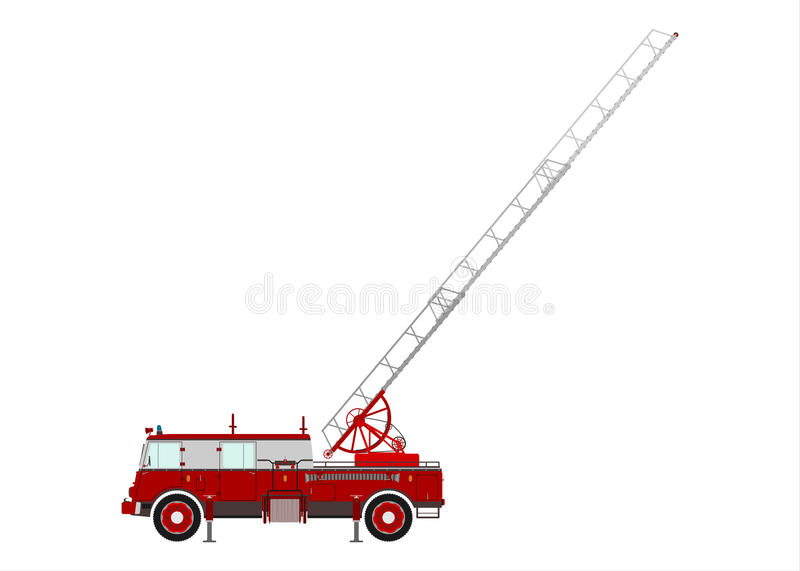 Detail Fire Truck Ladder Clipart Nomer 17