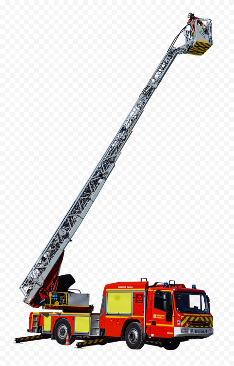 Detail Fire Truck Ladder Clipart Nomer 39