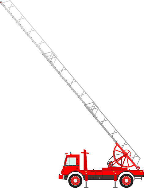 Detail Fire Truck Ladder Clipart Nomer 42