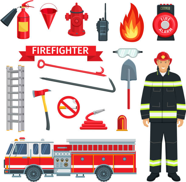 Detail Fire Truck Ladder Clipart Nomer 6