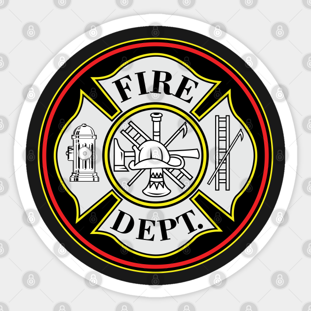 Detail Firefighter Badge Stickers Nomer 10