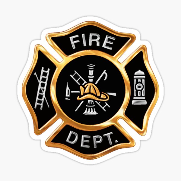 Detail Firefighter Badge Stickers Nomer 13
