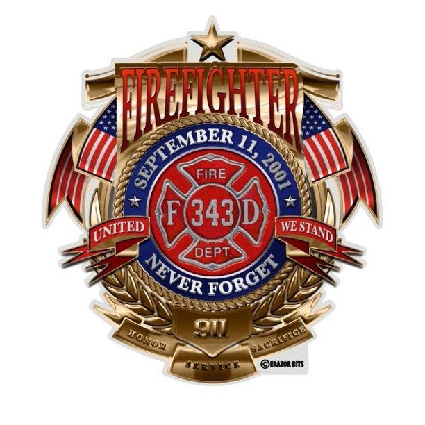 Detail Firefighter Badge Stickers Nomer 15