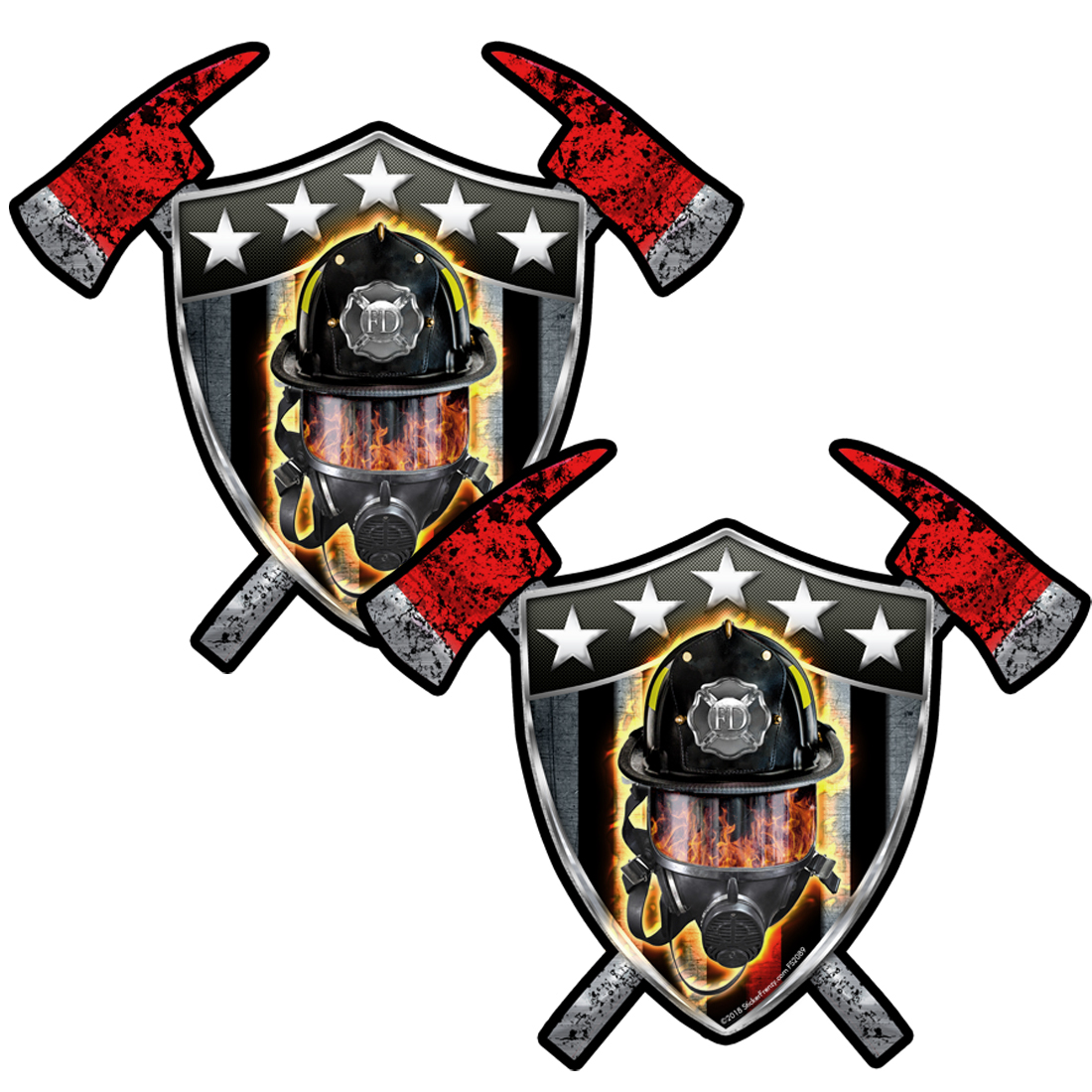Detail Firefighter Badge Stickers Nomer 40