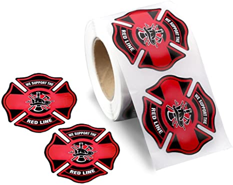 Detail Firefighter Badge Stickers Nomer 6