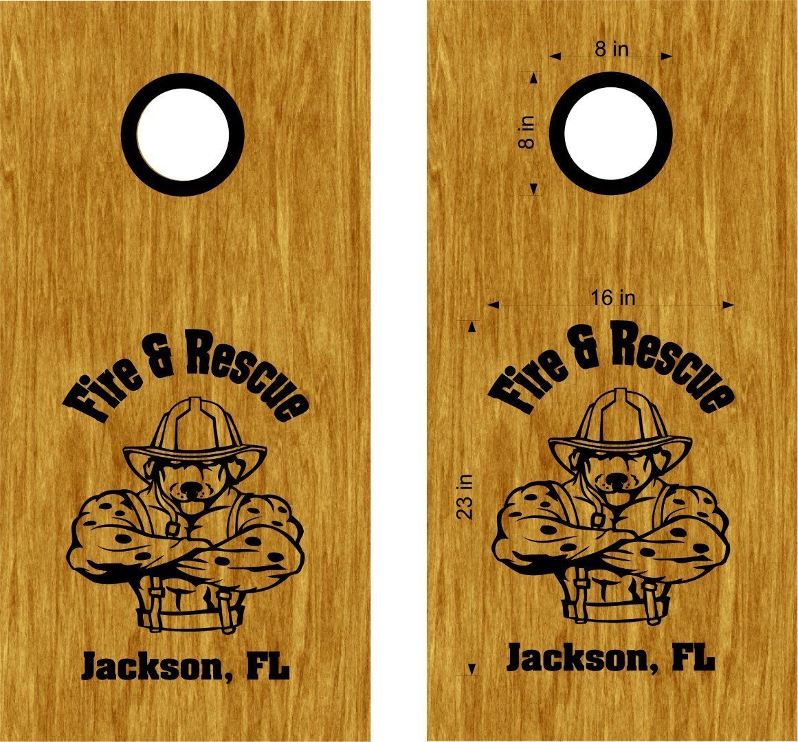 Detail Firefighter Corn Hole Nomer 50