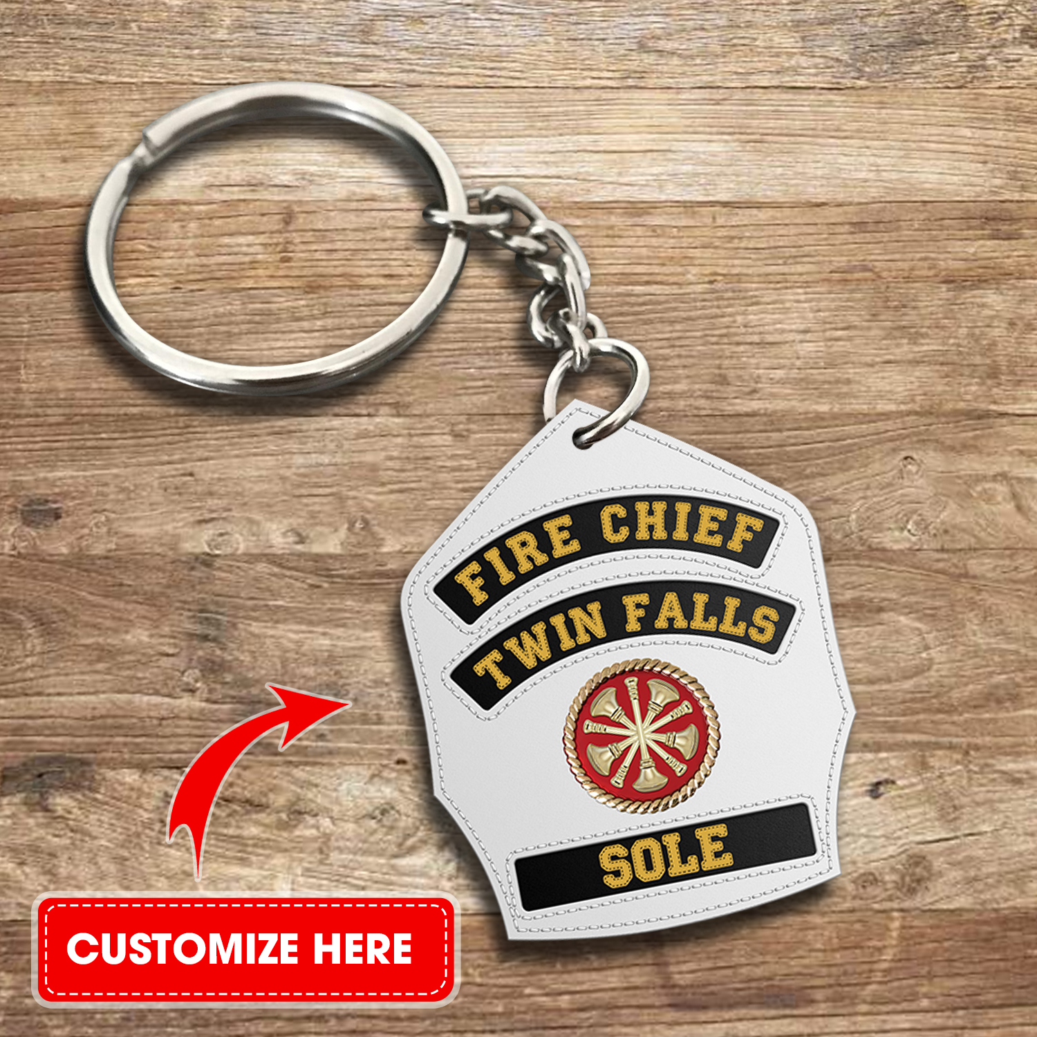 Download Firefighter Keychain Shield Nomer 13