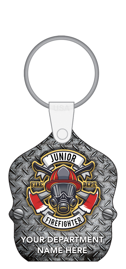 Detail Firefighter Keychain Shield Nomer 27