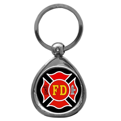 Detail Firefighter Keychain Shield Nomer 42