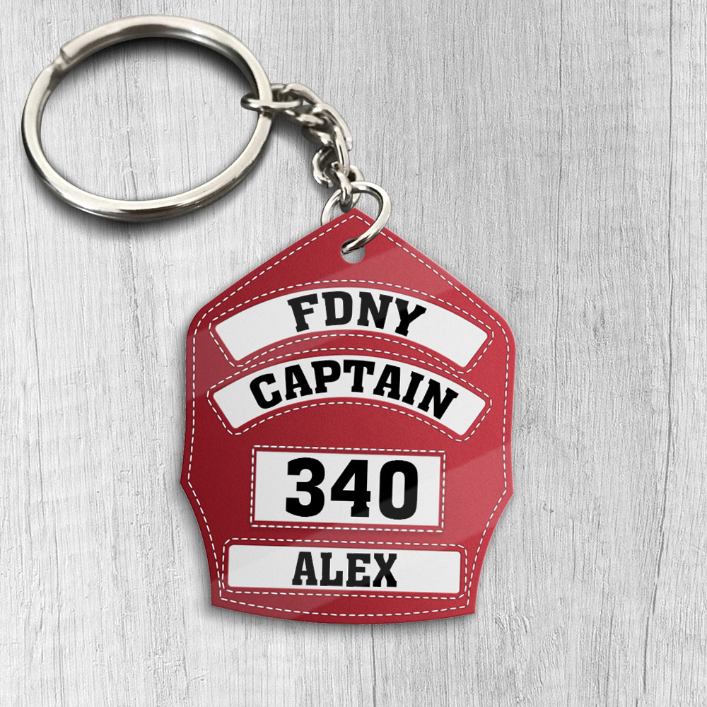 Detail Firefighter Keychain Shield Nomer 7