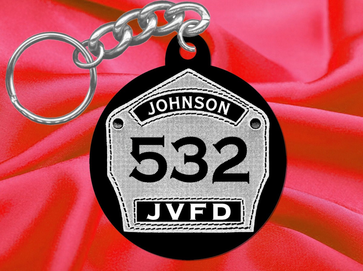 Detail Firefighter Keychain Shield Nomer 9