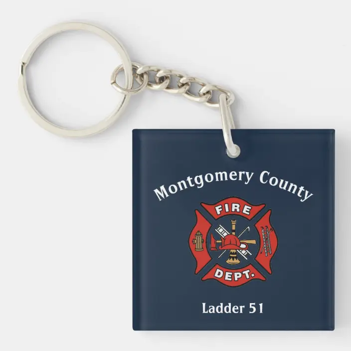 Detail Firefighter Shield Keychain Nomer 22