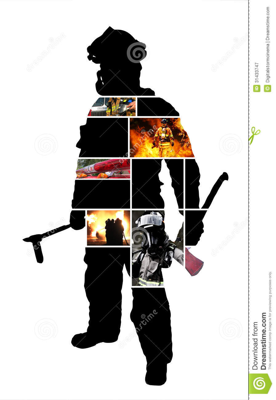 Detail Firefighter Silhouette Clip Art Nomer 16