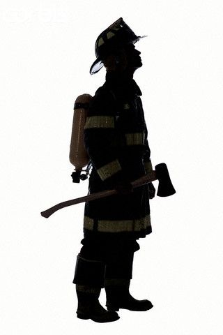 Detail Firefighter Silhouette Clip Art Nomer 22