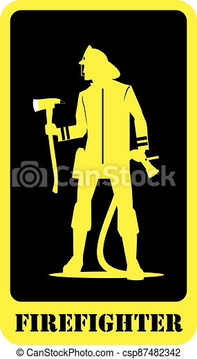 Detail Firefighter Silhouette Clip Art Nomer 37