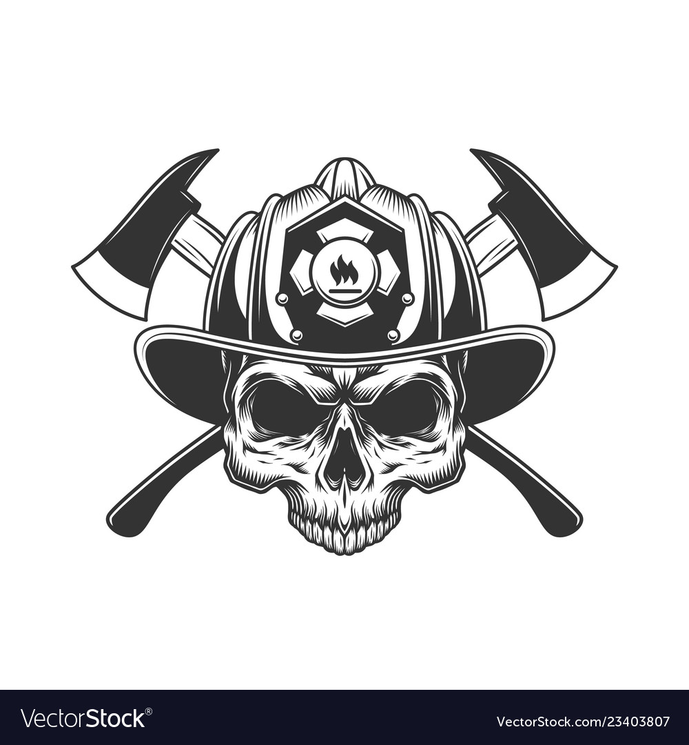 Detail Firefighter Skull Vector Nomer 14