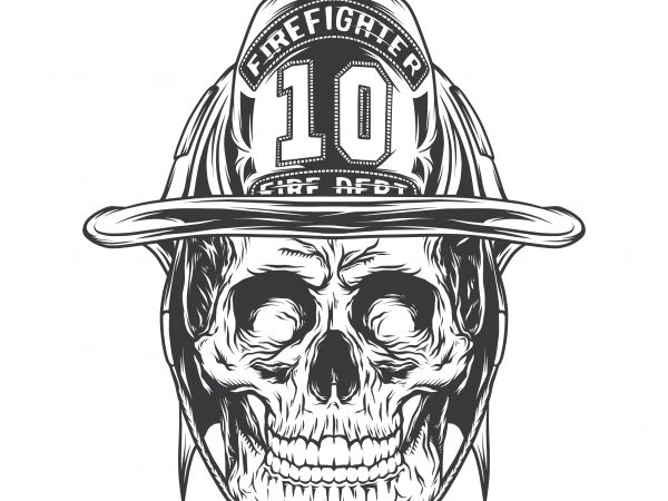 Detail Firefighter Skull Vector Nomer 15