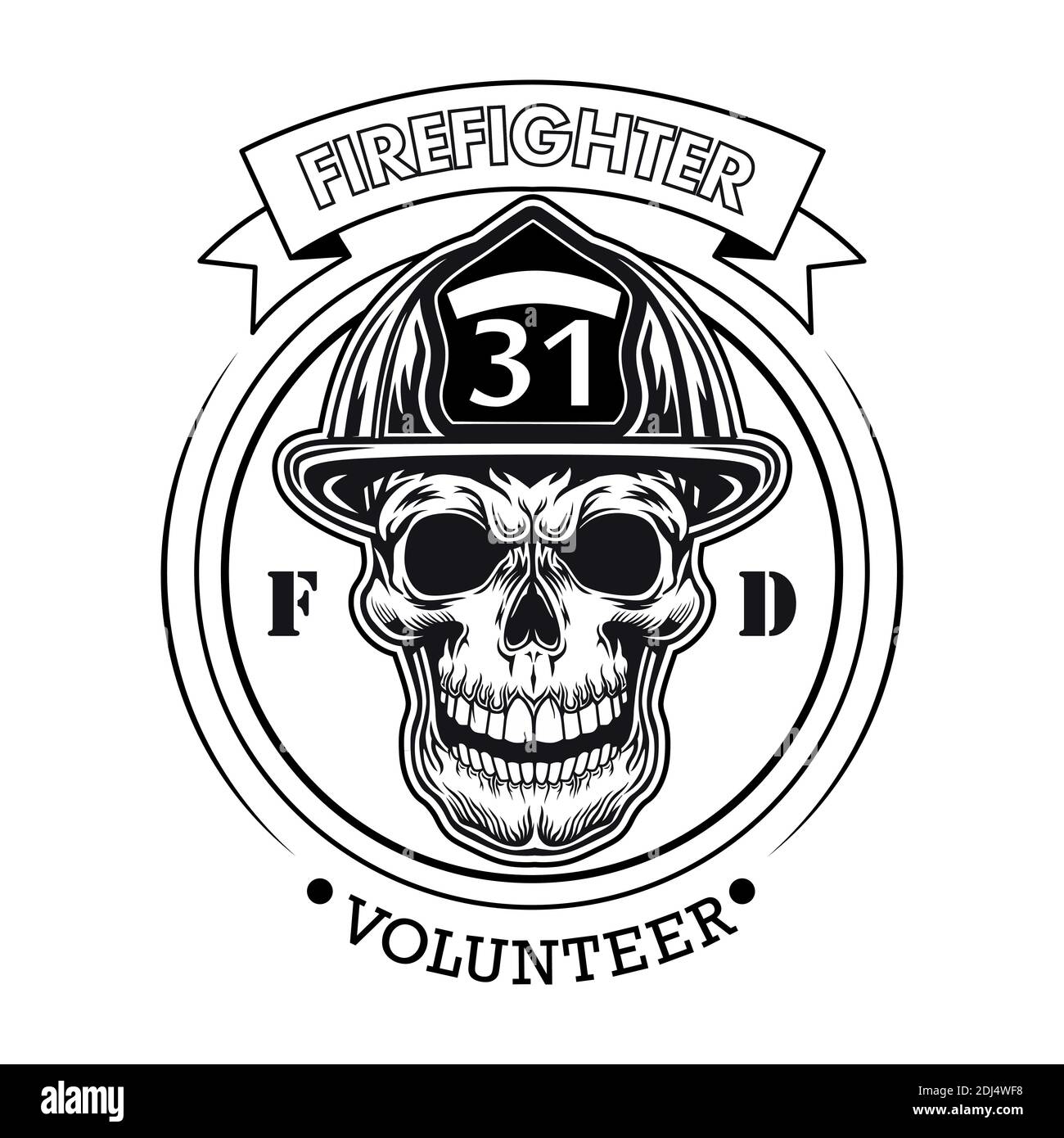 Detail Firefighter Skull Vector Nomer 16